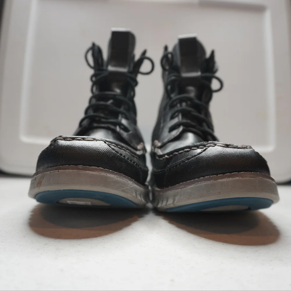 40) COLE HAAN GRAND.ØS Mountian Hardware Water Resistant Lace Dress Boots Sz. 10 - Picture 3 of 13